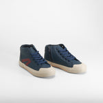 Zapatilla botín cierre velcro azul SEVEN FIVE