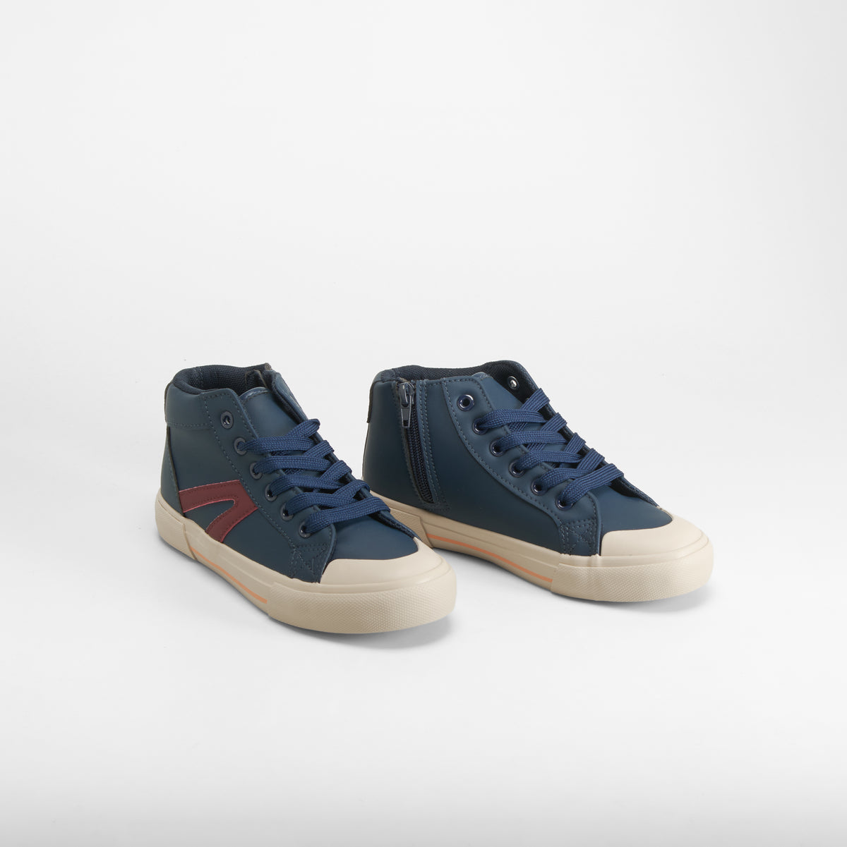 Zapatilla botín cierre velcro azul SEVEN FIVE