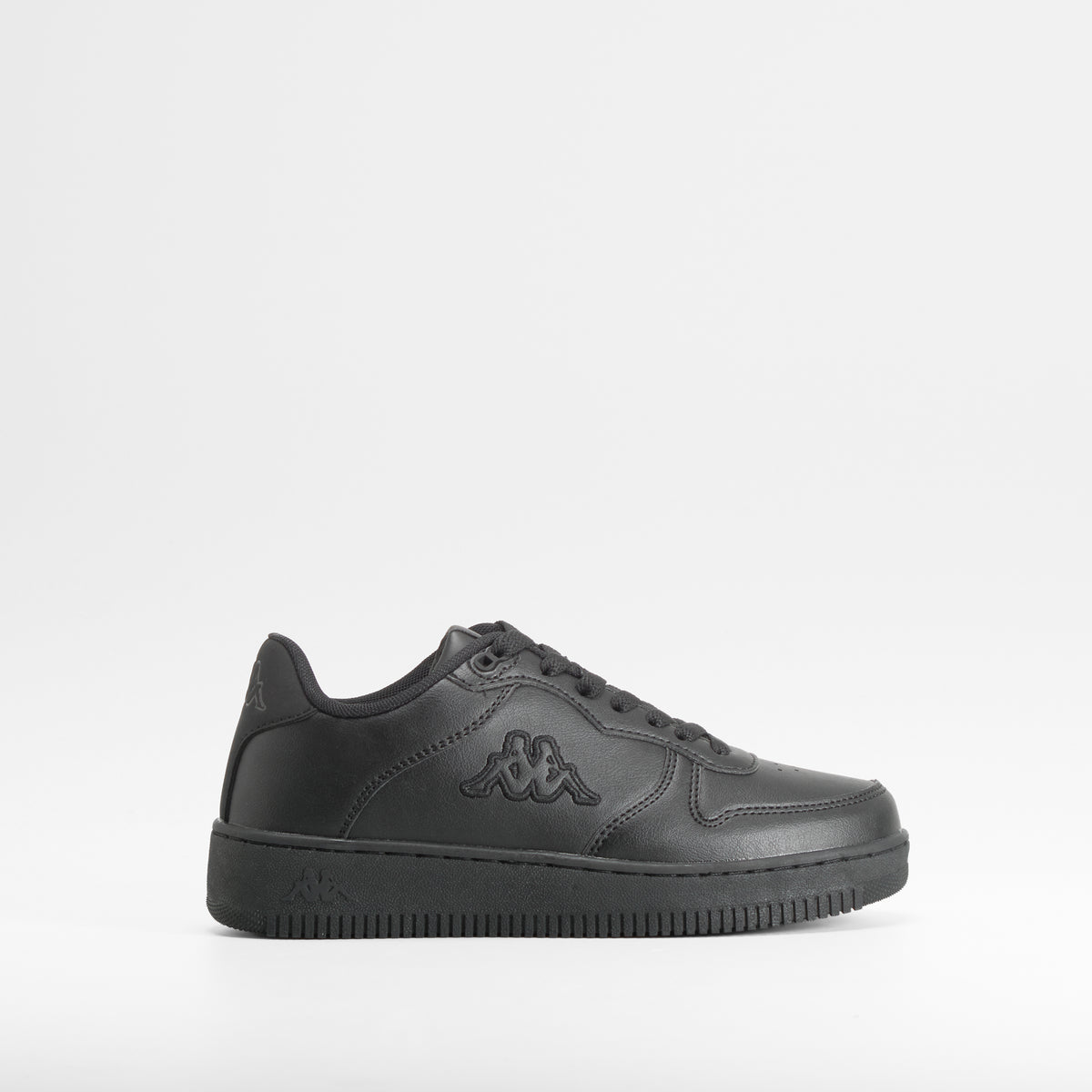 Zapatilla deportiva cordones negra KAPPA