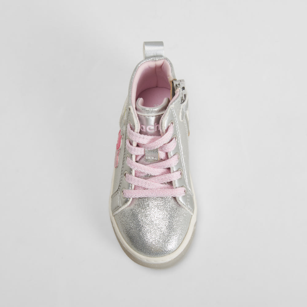 Zapatilla corazones modelo bebé gris BACHE