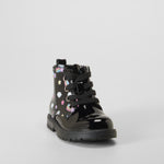 Bota militar charol fantasía bebé negra BACHE