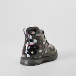 Bota militar charol fantasía bebé negra BACHE