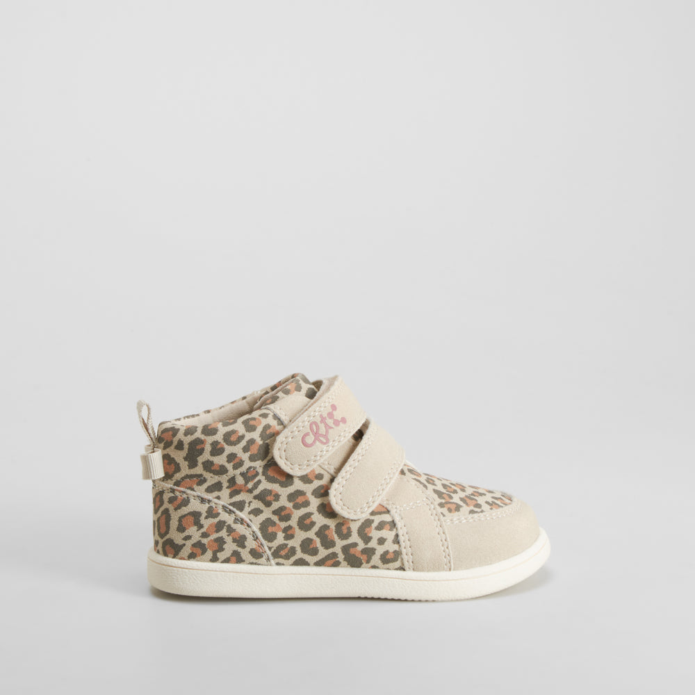 Botín animal print beige OH GIRL