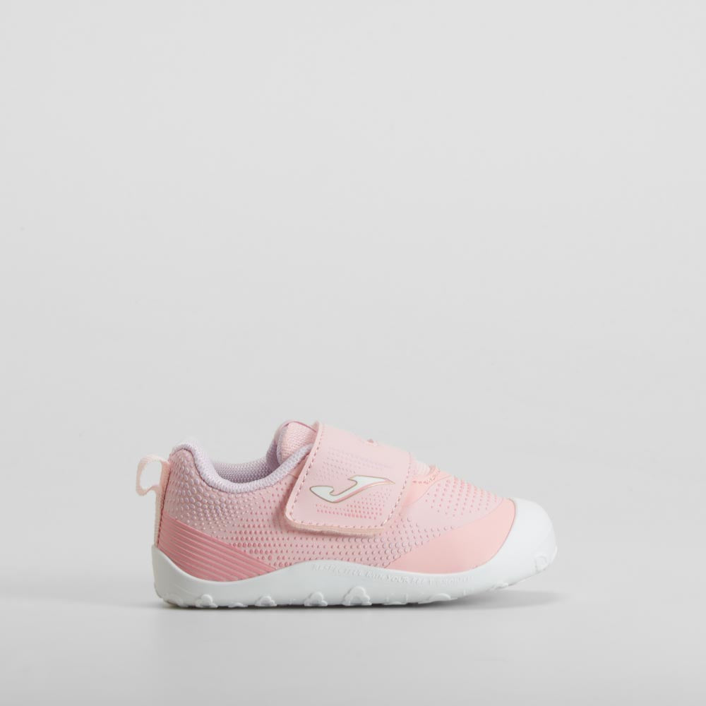 Zapatilla cierre velcro barefoot bebé rosa JOMA