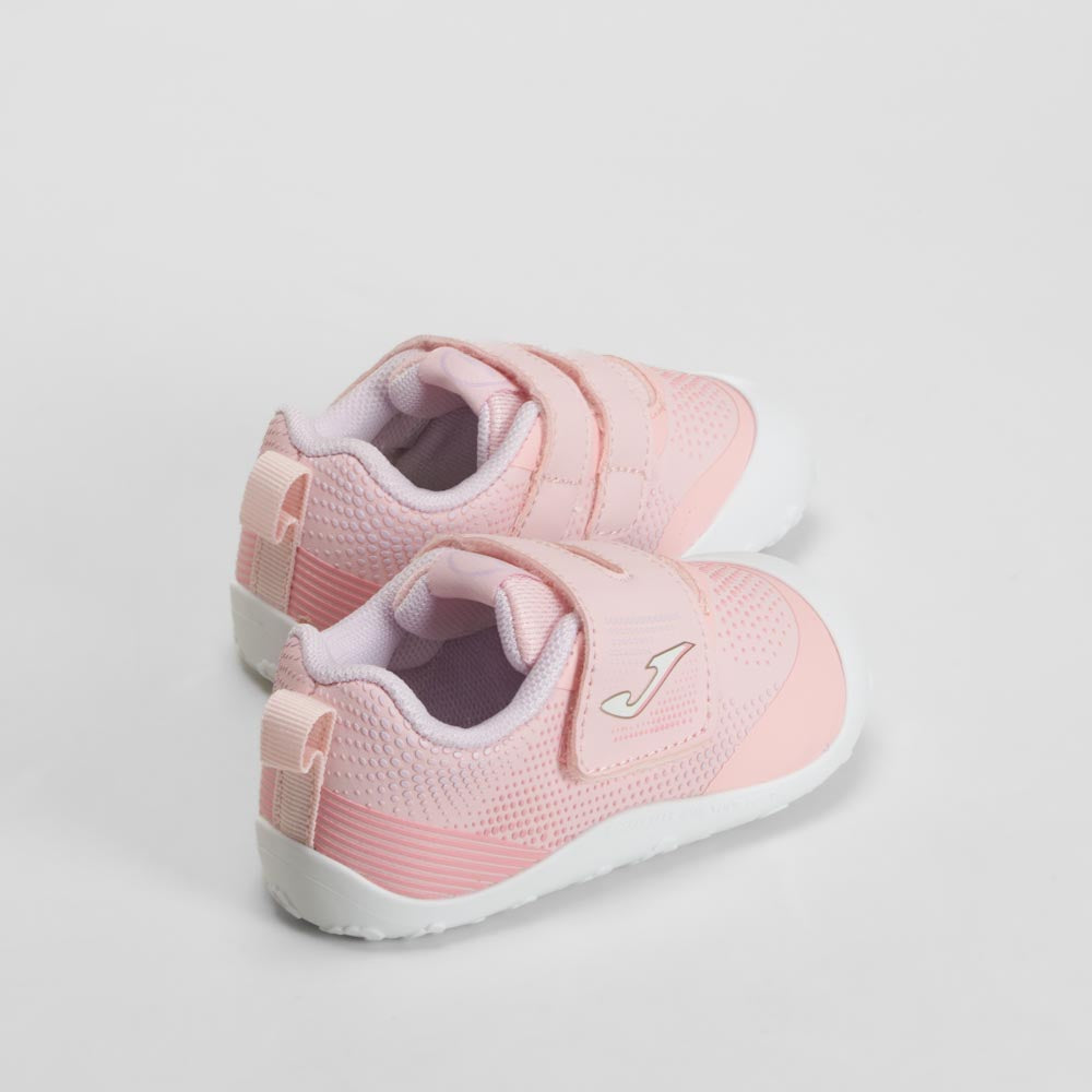 Zapatilla cierre velcro barefoot bebé rosa JOMA