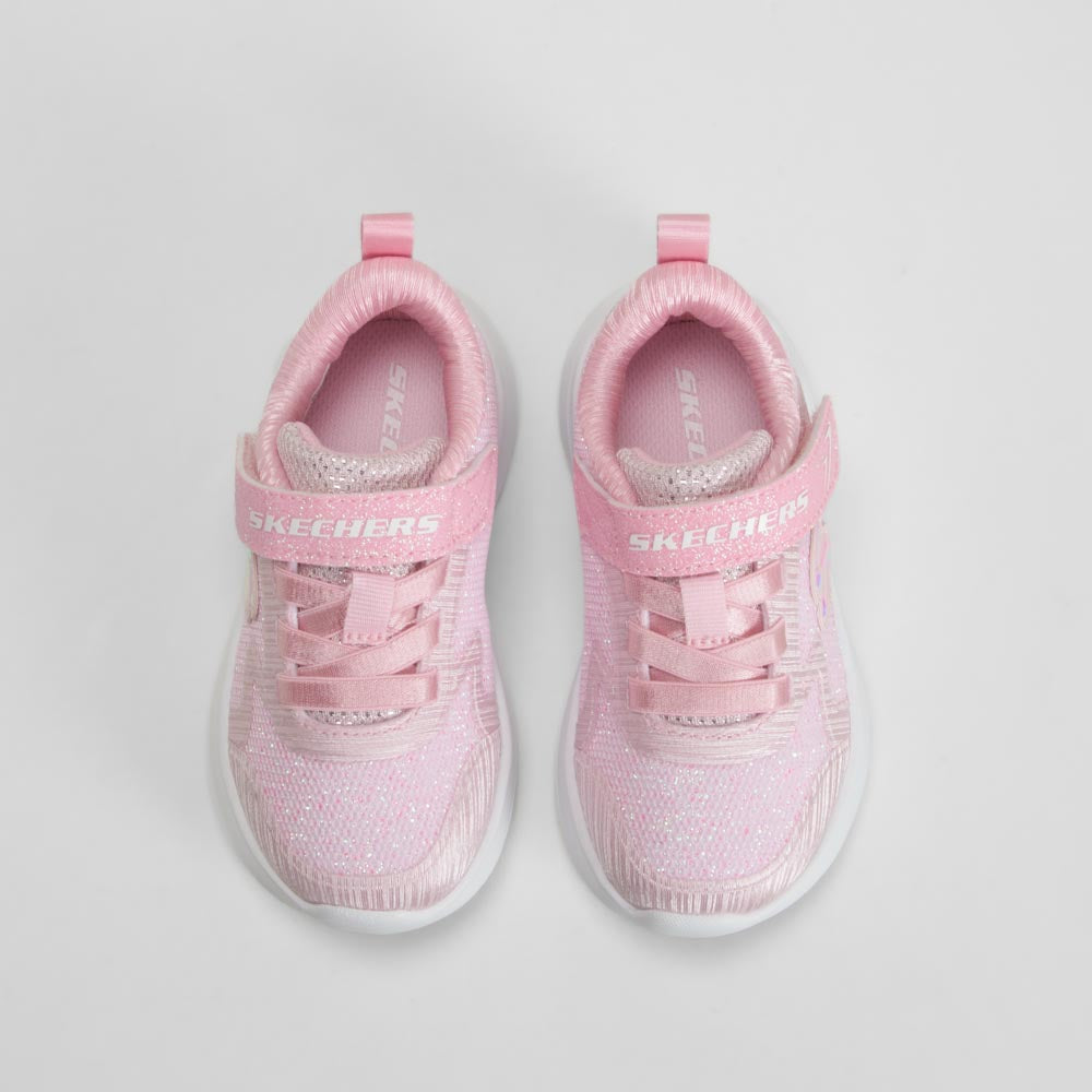 Zapatilla deportiva wave bebé rosa SKECHERS