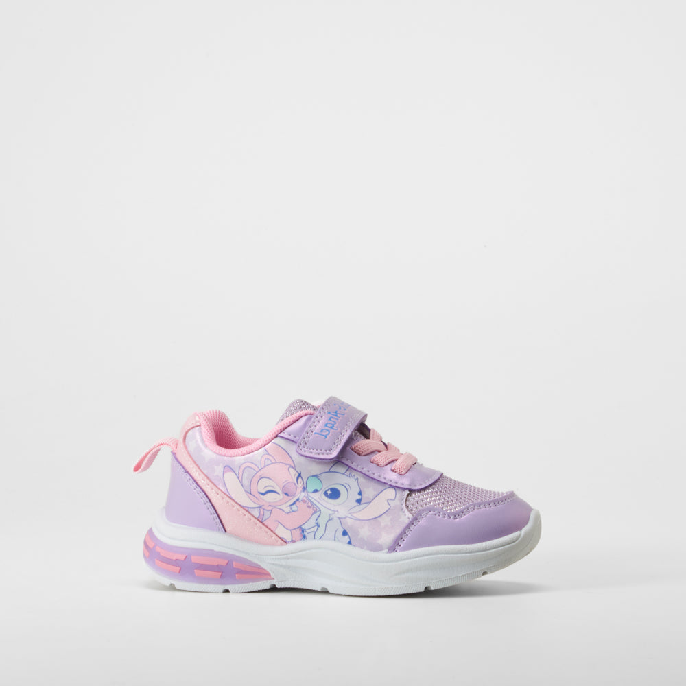 Deportiva luces morada STITCH