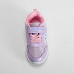 Deportiva luces morada STITCH
