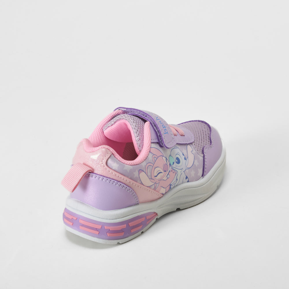 Deportiva luces morada STITCH
