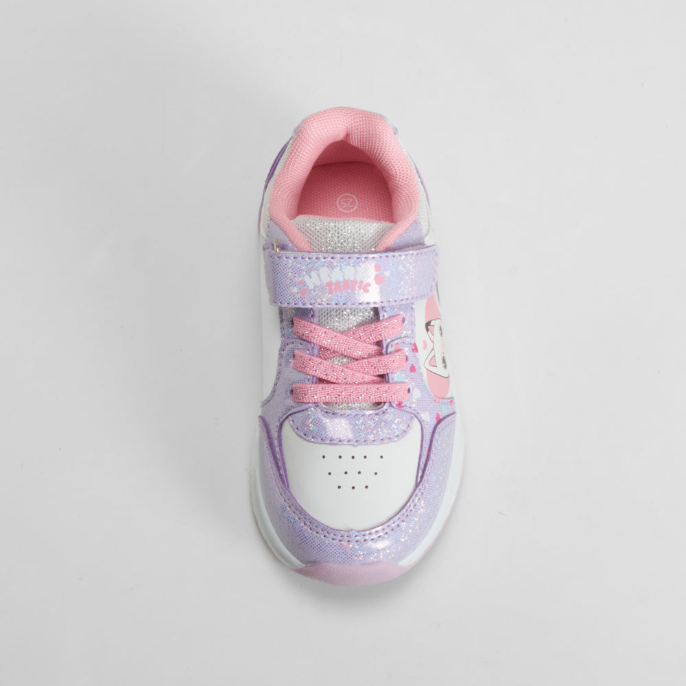 Zapatilla deportiva velcro morada GABBY