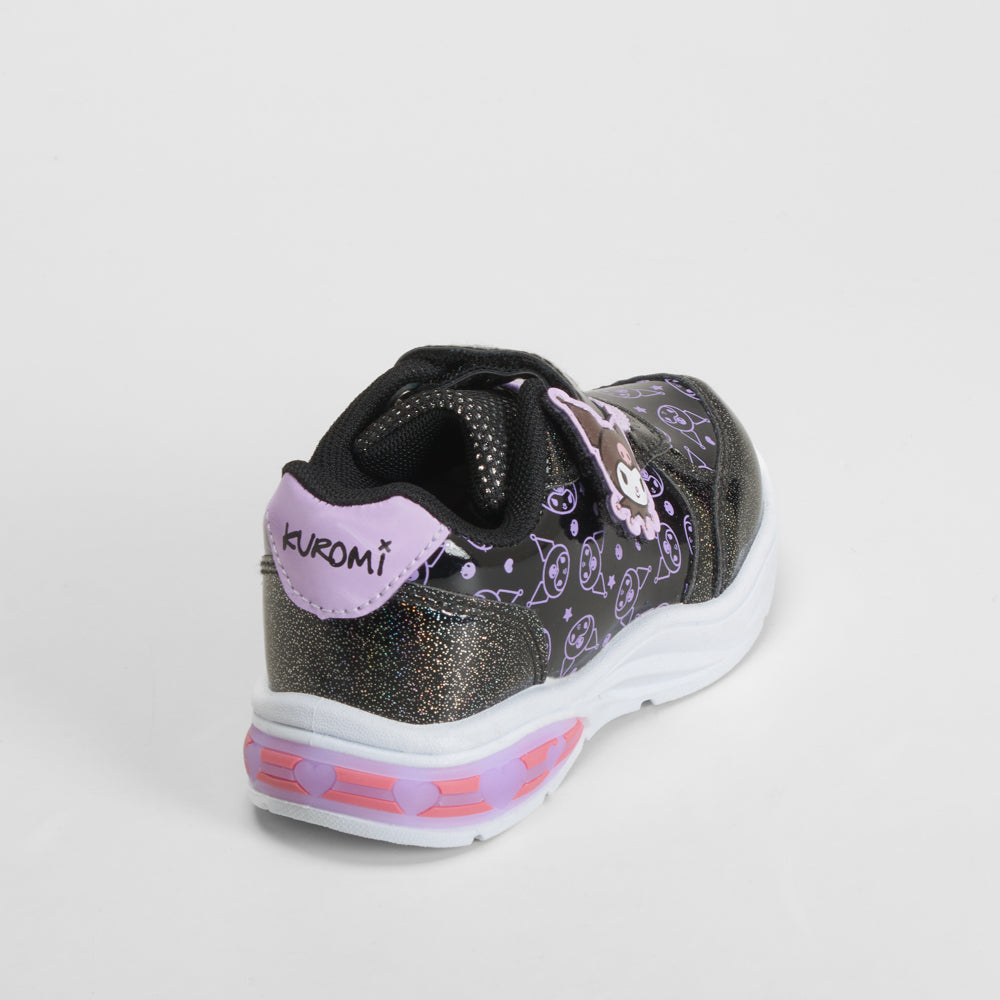 Deportiva luces con detalles negra KUROMI