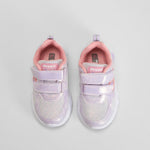 Zapatilla deportiva de luces y brillo morado BEPPI