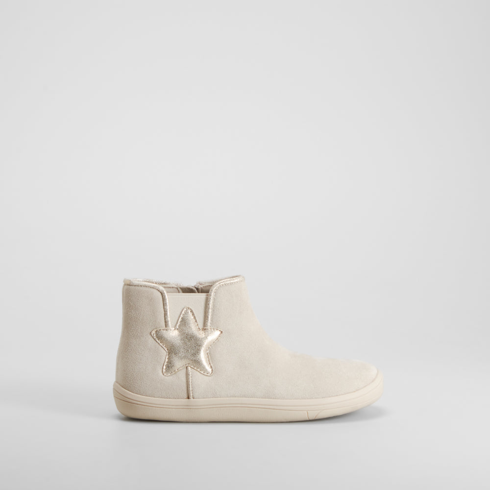 Botín chelsea barefoot beige COMFEET KIDS