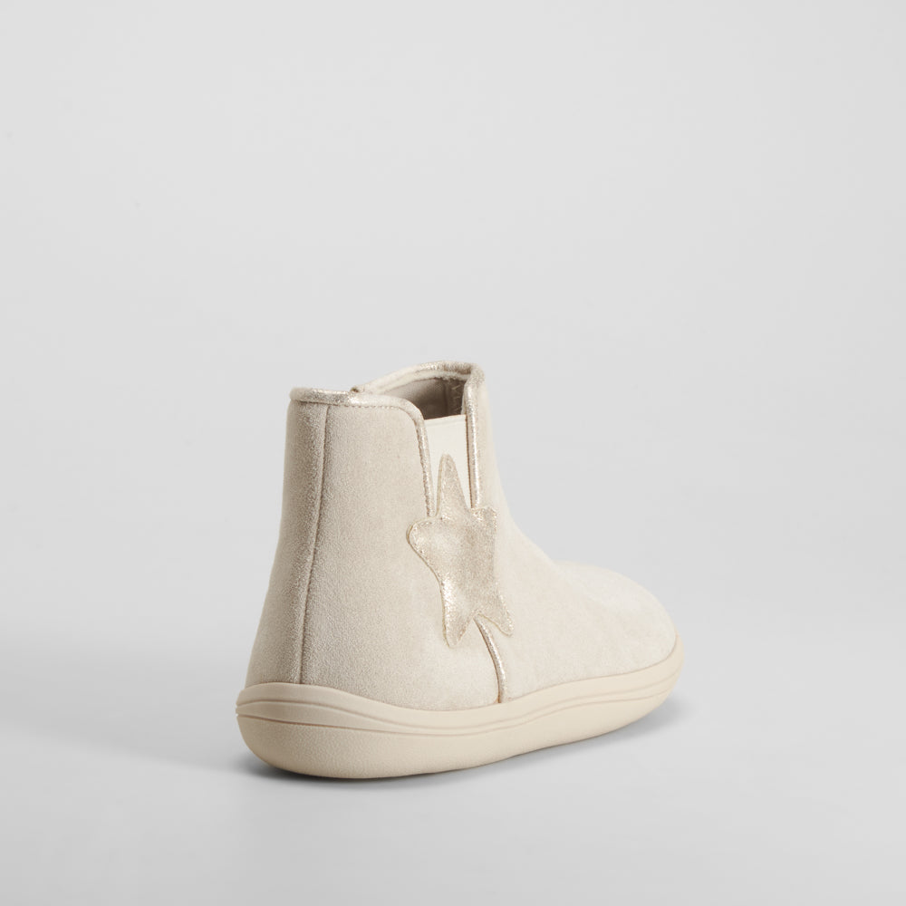 Botín chelsea barefoot beige COMFEET KIDS