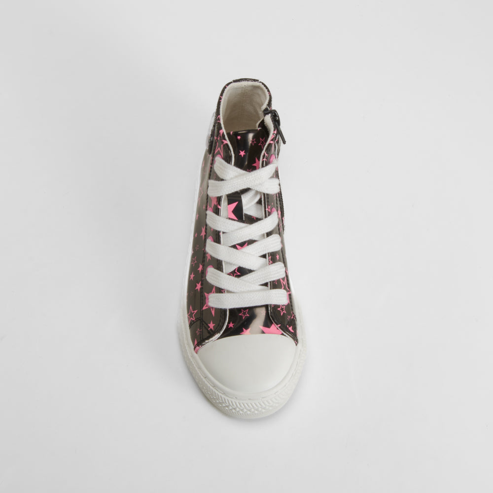 Deportiva alta con estrellas negra OH GIRL!
