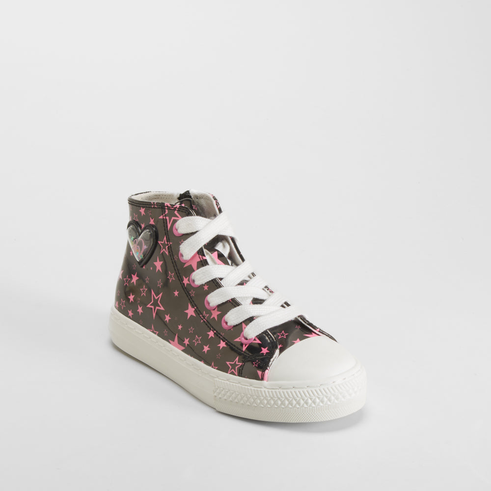 Deportiva alta con estrellas negra OH GIRL!