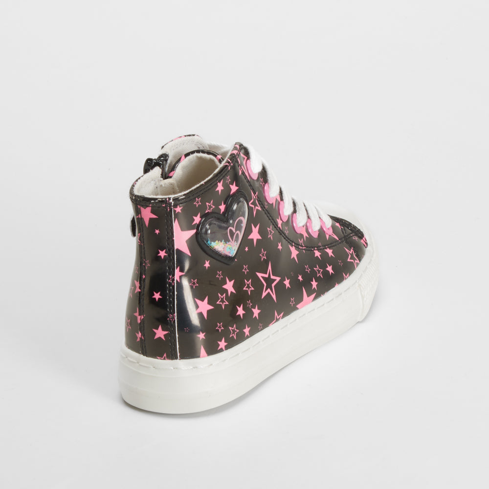 Deportiva alta con estrellas negra OH GIRL!