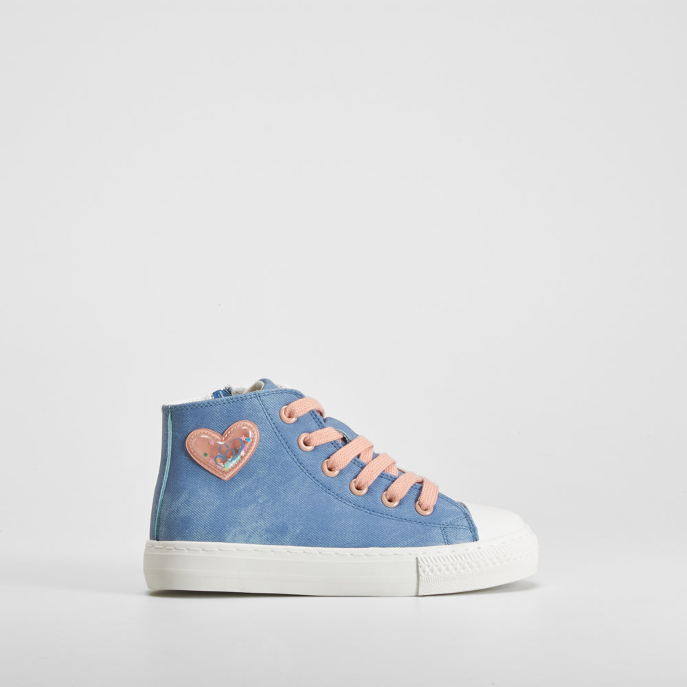 Deportiva alta con cordones azul OH GIRL!