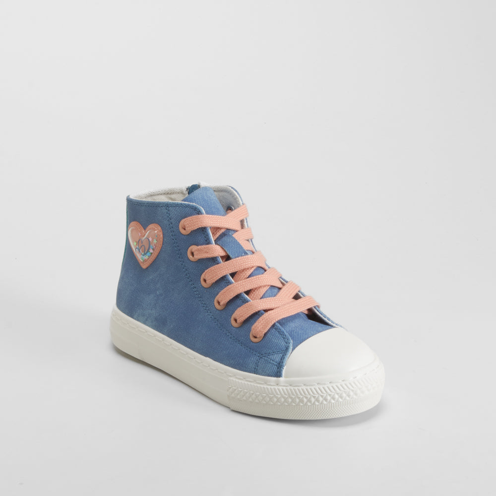 Deportiva alta con cordones azul OH GIRL!