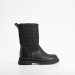 Bota alta nylon corazones negra OH GIRL!
