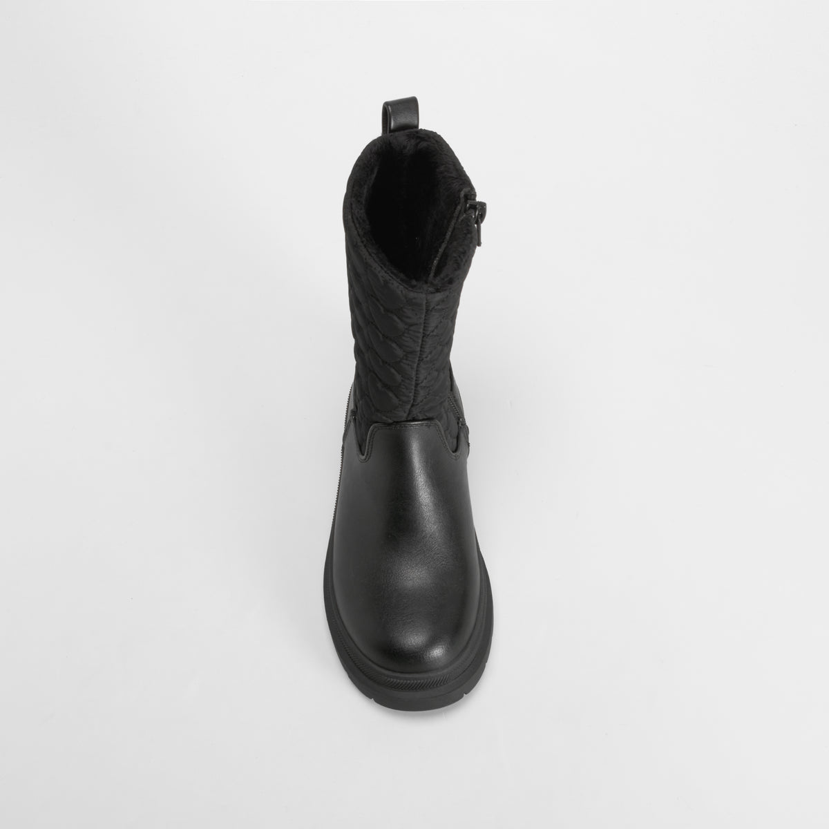 Bota alta nylon corazones negra OH GIRL!