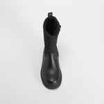 Bota alta nylon corazones negra OH GIRL!
