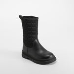 Bota alta nylon corazones negra OH GIRL!