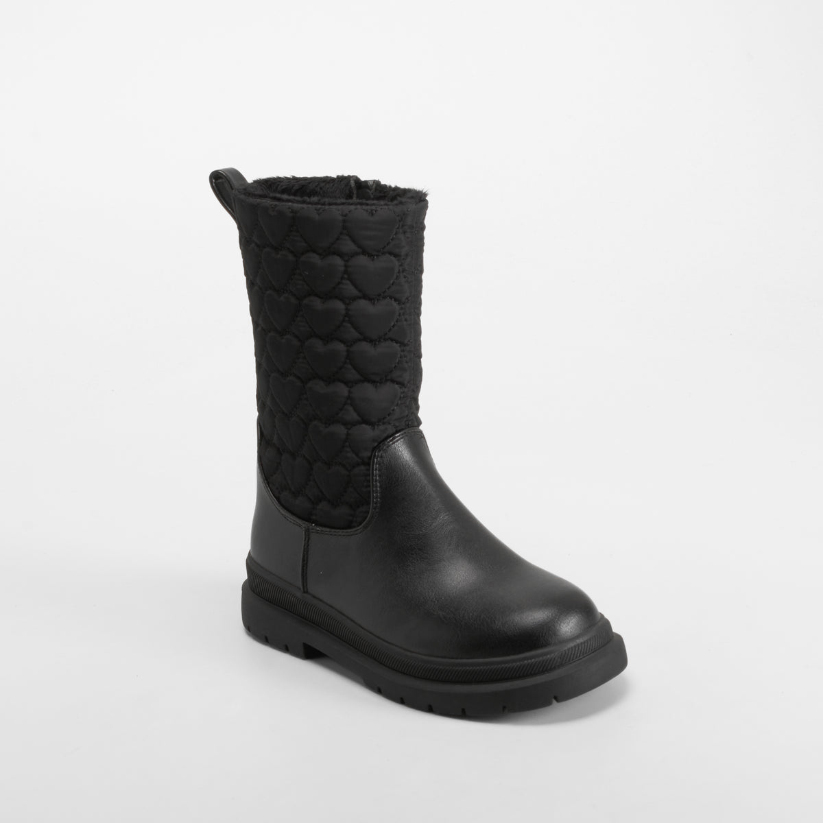 Bota alta nylon corazones negra OH GIRL!