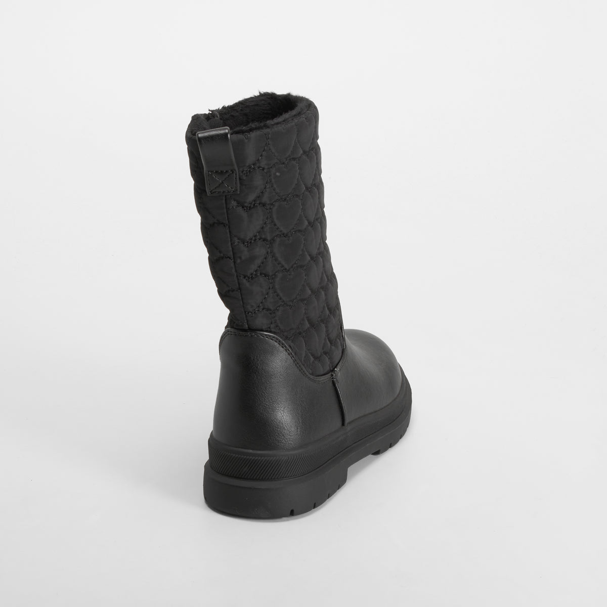 Bota alta nylon corazones negra OH GIRL!
