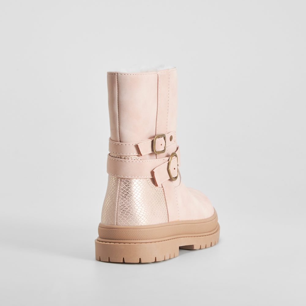 Bota hebillas rosa OH GIRL