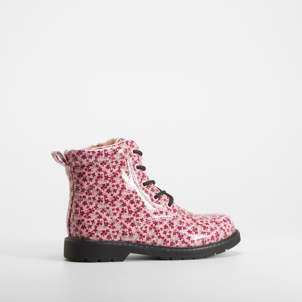 Bota militar estampada flores rosa OH GIRL!