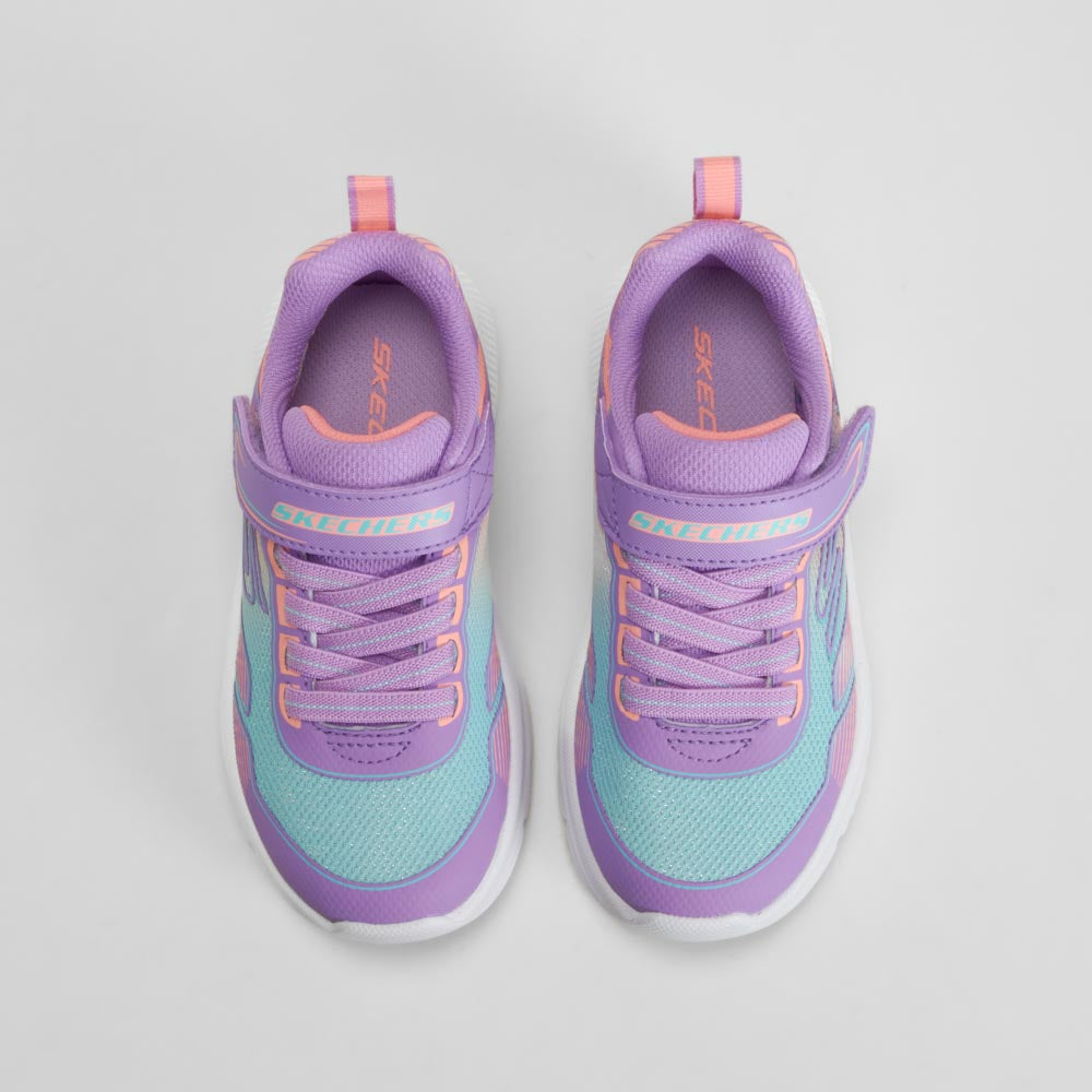 Deportiva Microspec Advance velcro morada SKECHERS