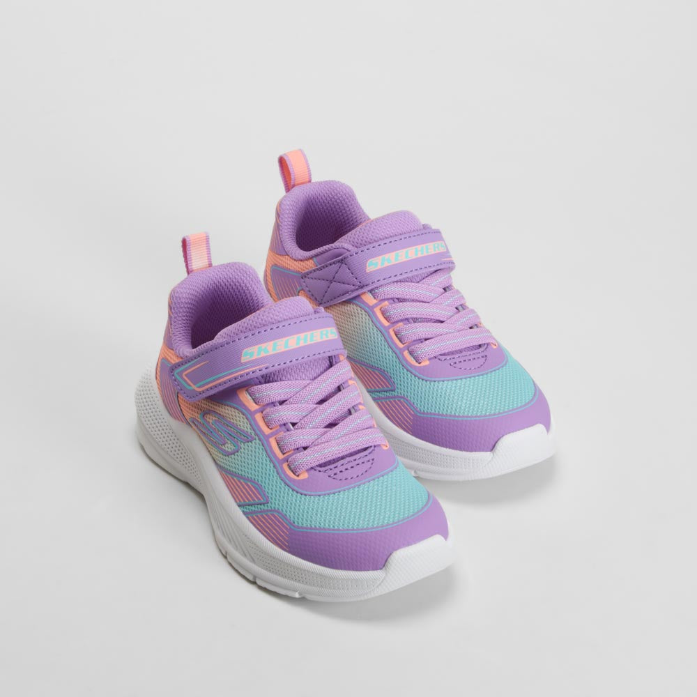 Deportiva Microspec Advance velcro morada SKECHERS