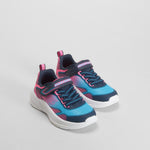 Deportiva Microspec Advance azul y rosa SKECHERS