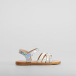 Sandalia multitiras brillantes blanca OH GIRL!