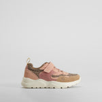 Zapatilla cierre leopardo beige velcro XTI