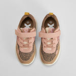 Zapatilla cierre leopardo beige velcro XTI