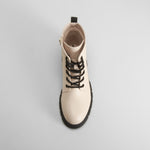 Bota militar acordonada blanca OH GIRL!