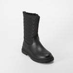 Bota alta acolchada corazones negra OH GIRL!