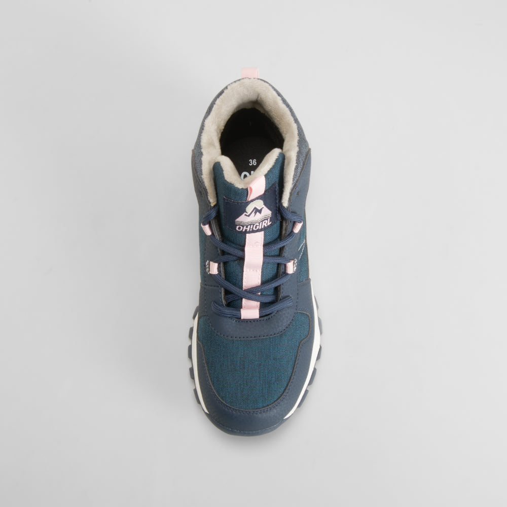 Zapatilla botín cierre velcro azul OH GIRL!