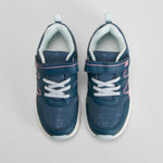 Deportiva running brillo velcro azul UTWO