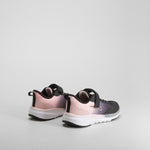 Zapatilla deportiva running fast negra y rosa UTWO