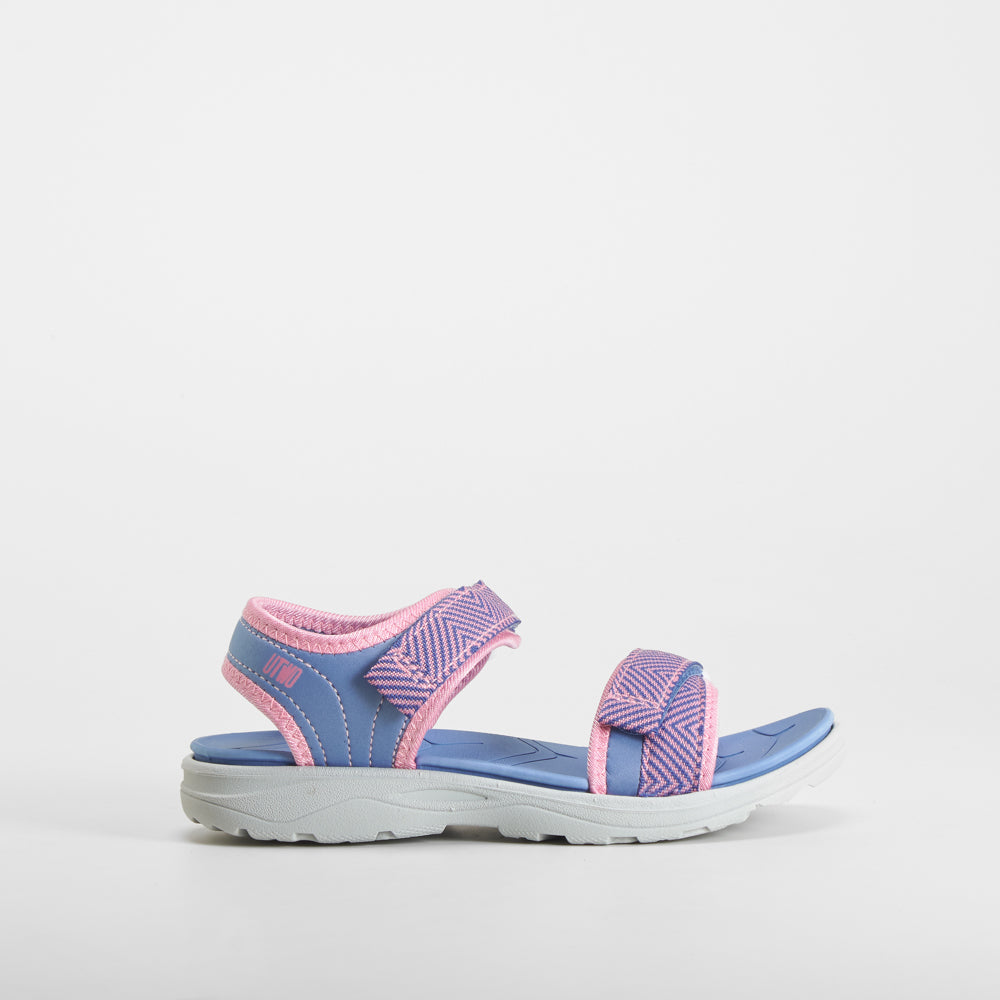 Sandalia deportiva rosa y azul UTWO