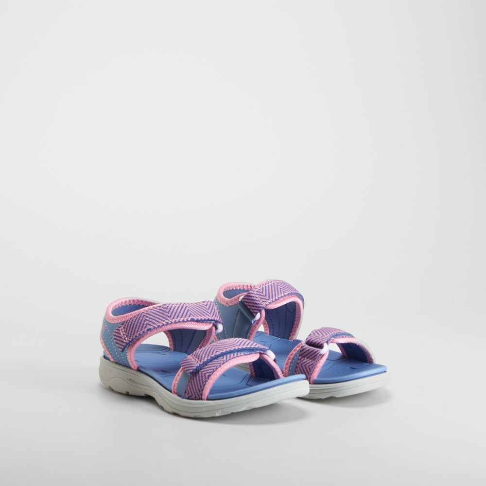 Sandalia deportiva rosa y azul UTWO