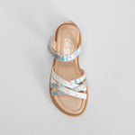 Sandalia tiras brillantes plata OH GIRL!