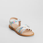 Sandalia tiras brillantes plata OH GIRL!
