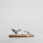 Sandalia abierta tiras beige OH GIRL!