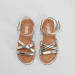 Sandalia abierta tiras beige OH GIRL!