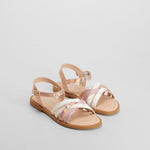 Sandalia multitiras brillantes rosa OH GIRL!
