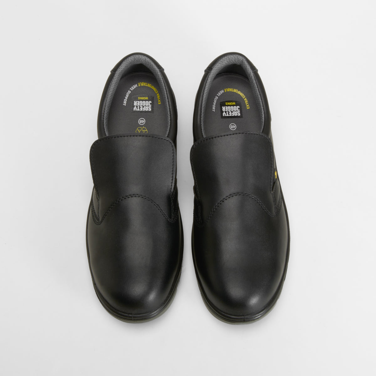 Zapato profesional piel negro SAFETY JOGGER